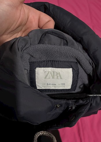 Siyah Çocuk Midi Kışlık Mont - Görsel 4