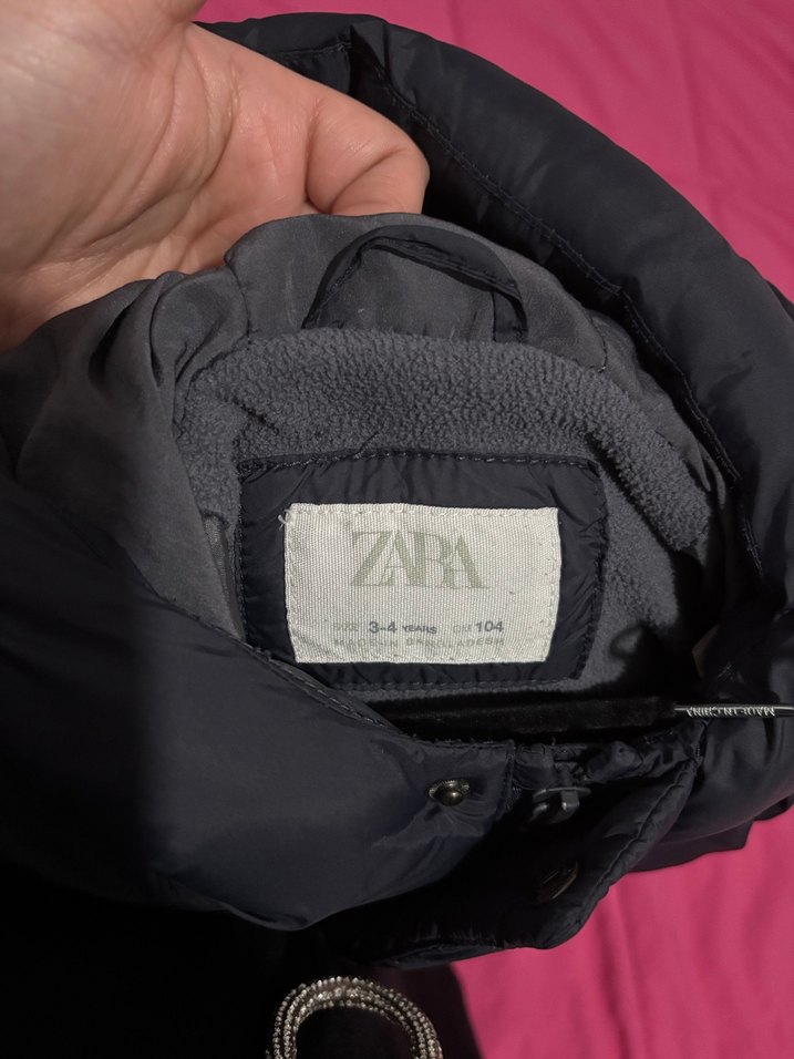 Siyah Çocuk Midi Kışlık Mont - Görsel 4