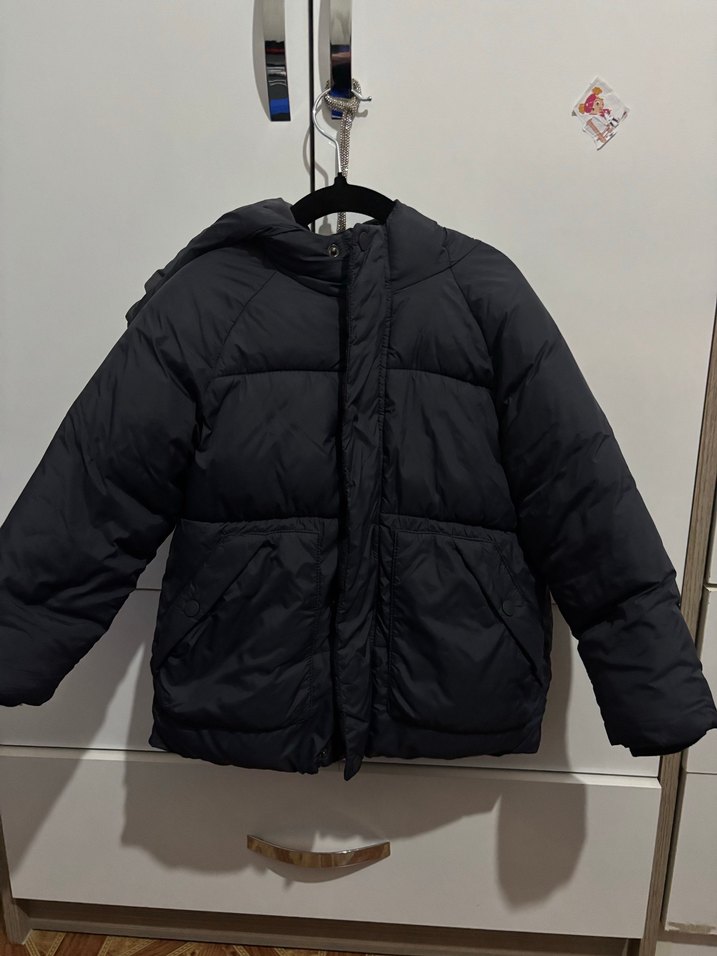 Siyah Çocuk Midi Kışlık Mont - Görsel 3