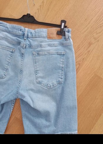 SİFİR ÜRÜN Erkek Açık Mavi Kot Şort - Görsel 4