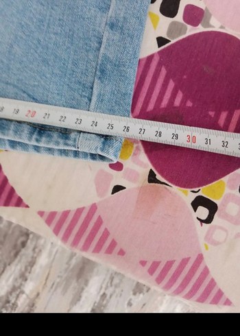 SİFİR ÜRÜN Erkek Açık Mavi Kot Şort - Görsel 7