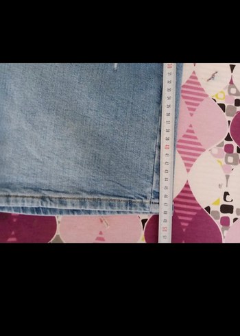 SİFİR ÜRÜN Erkek Açık Mavi Kot Şort - Görsel 10