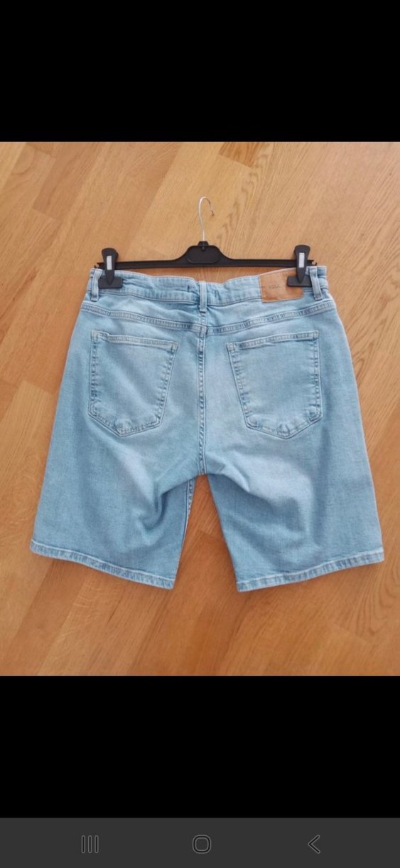 SİFİR ÜRÜN Erkek Açık Mavi Kot Şort - Görsel 3