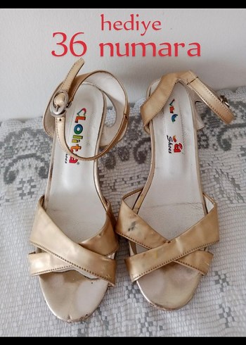 Kız Çocuk bej rengi Tokalı Babet Ayakkabı 35 Numara - Görsel 2