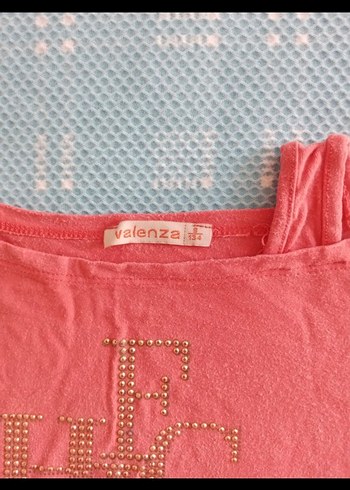 Kız Çocuk Pembe Kısa Kollu Payetli Tişört - Görsel 3