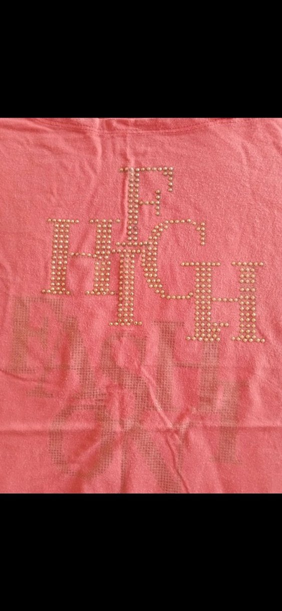 Kız Çocuk Pembe Kısa Kollu Payetli Tişört - Görsel 2