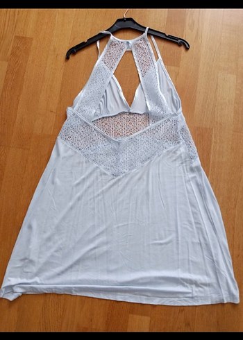 Acik mavi Bohem  Kadın  gecelik +Sabahlık - Görsel 8