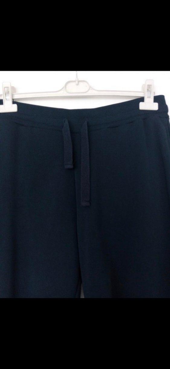 Siyah Bol Kesim Kemerli Şort - Görsel 2