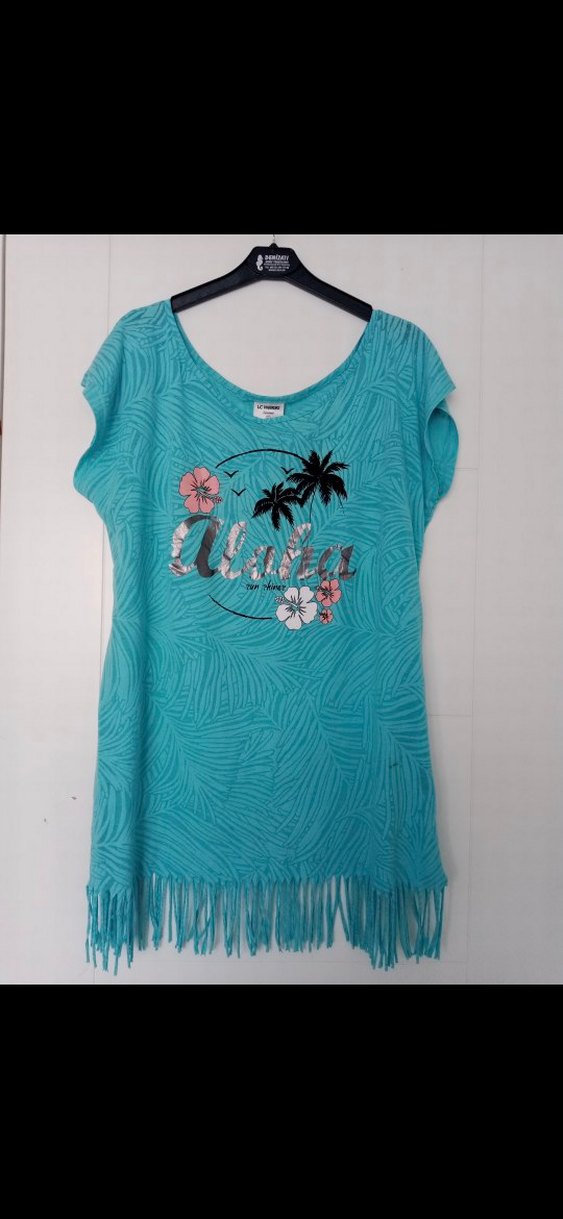 Turkuaz Püsküllü Bohem Pareo - Görsel 5