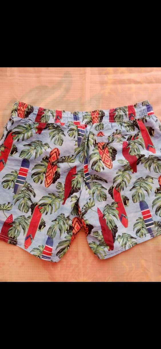 Renkli Düğmeli Erkek Mini Şort - Görsel 2