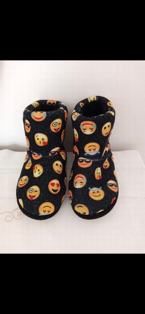 Renkli Desenli Kız Çocuk Sıcak Ev Terliği - Görsel 3