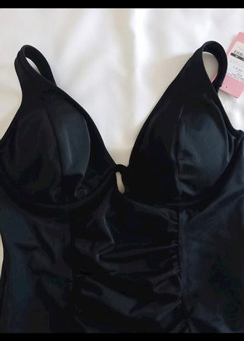 Siyah Gotik Strappy Kadın Mayo - Görsel 5