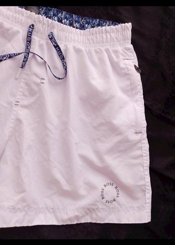 Beyaz Mini Erkek Deniz Şortu - Görsel 3