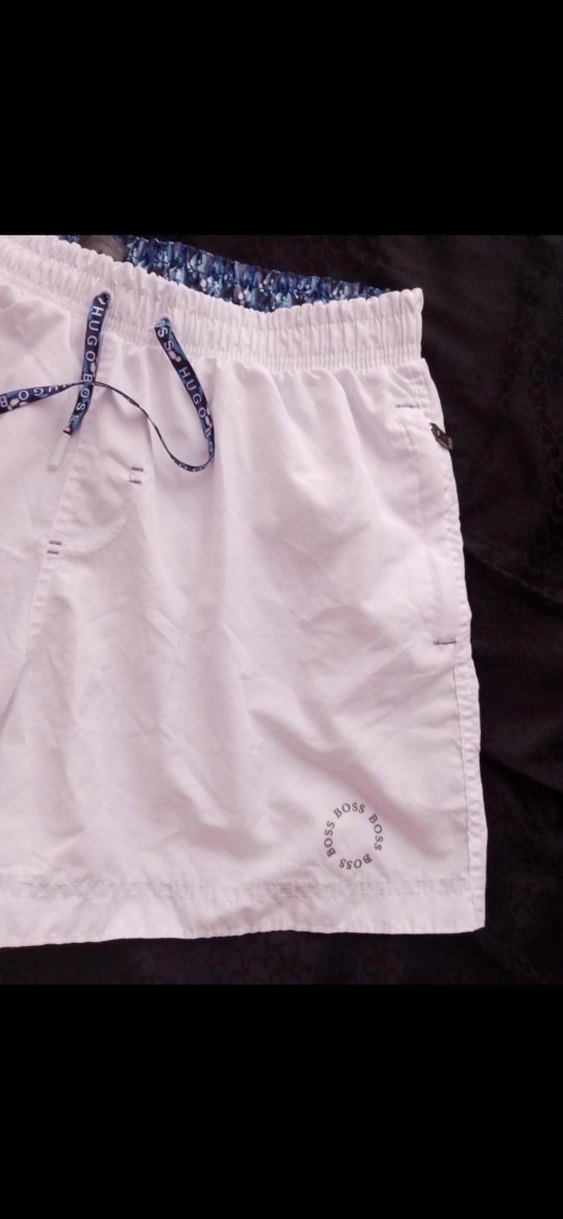 Beyaz Mini Erkek Deniz Şortu - Görsel 3