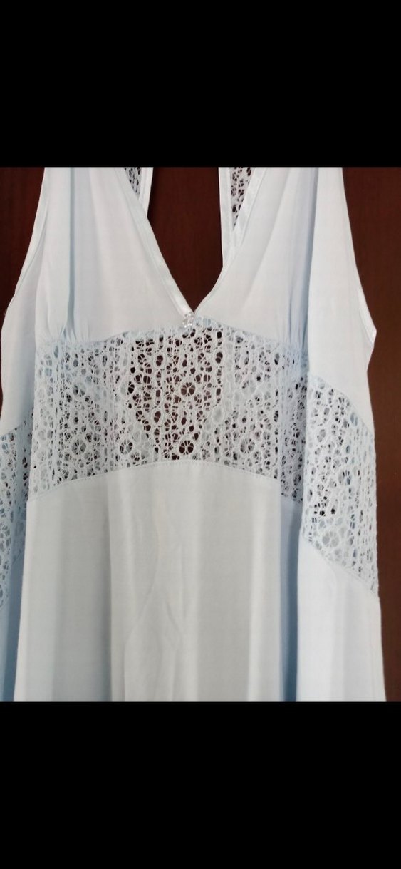 Beyaz Bohem Tarzı Uzun Kadın  Gecelik +Sabahlık - Görsel 5