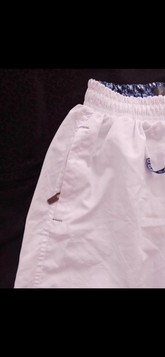 Erkek Beyaz Mini Rahat Kesim Şort - Görsel 4