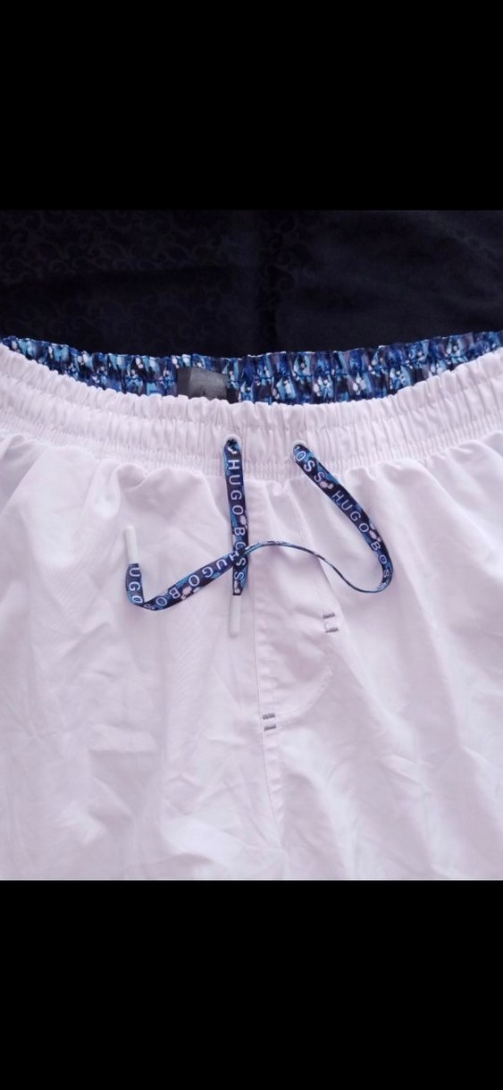 Erkek Beyaz Mini Rahat Kesim Şort - Görsel 3