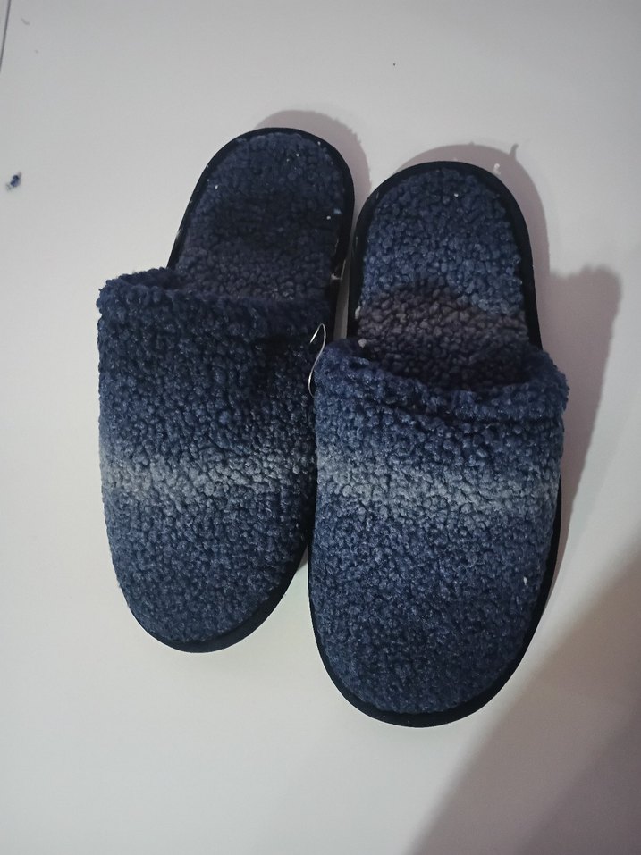 Mavi Bağlama Desenli Kadın Ev Terliği - Görsel 2