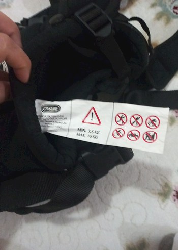 Siyah Bebek Taşıyıcı Kanguru - Görsel 2