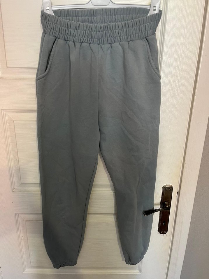 Gri dar kesim kadin  Eşofman Altı - Görsel 2