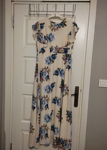 Çiçek Desenli Bohem Uzun Elbise - Görsel 2