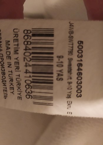 jeep marka Beyaz Jeep Baskılı çocuk Sweatshirt kız ve erkek için - Görsel 8