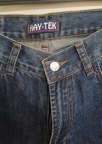 Gri Lacivert Kadın Regular Fit Denim Pantolon - Görsel 2