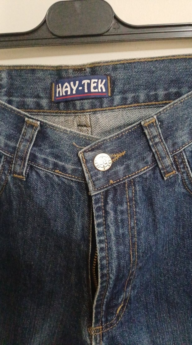 Gri Lacivert Kadın Regular Fit Denim Pantolon - Görsel 2