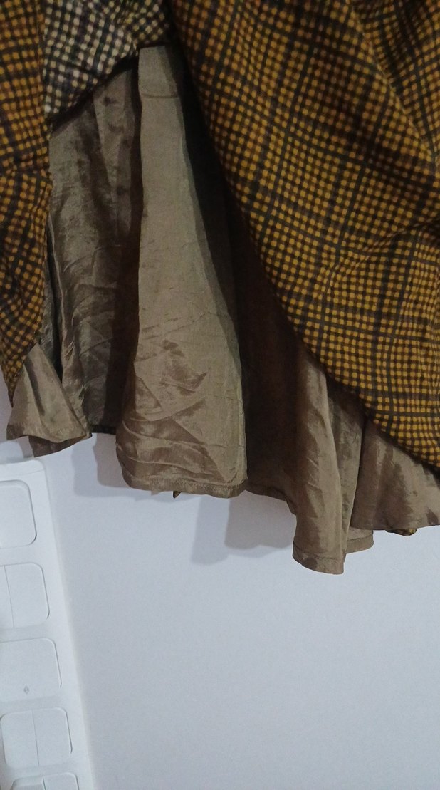 Kahverengi Pilili Mini Etek - Görsel 2