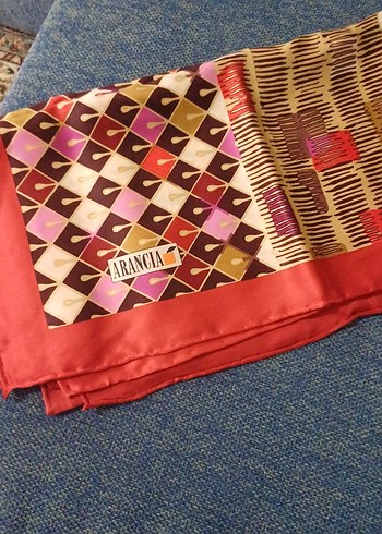 Renkli Vintage Bohem Kadın Fular - Görsel 2