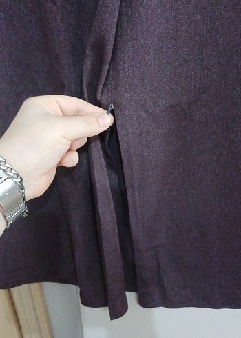 Kadın Mor Uzun Drapeli Etek - Görsel 3