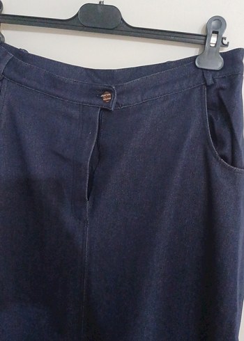 Lacivert uzun Kot Etek - Görsel 2