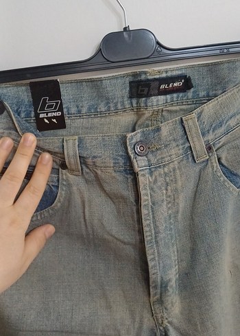 kadın kirli kot Bol Kesim Denim Pantolon - Görsel 2