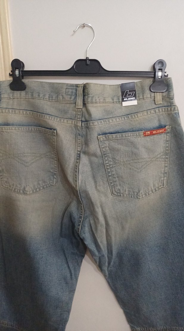 kadın kirli kot Bol Kesim Denim Pantolon - Görsel 3