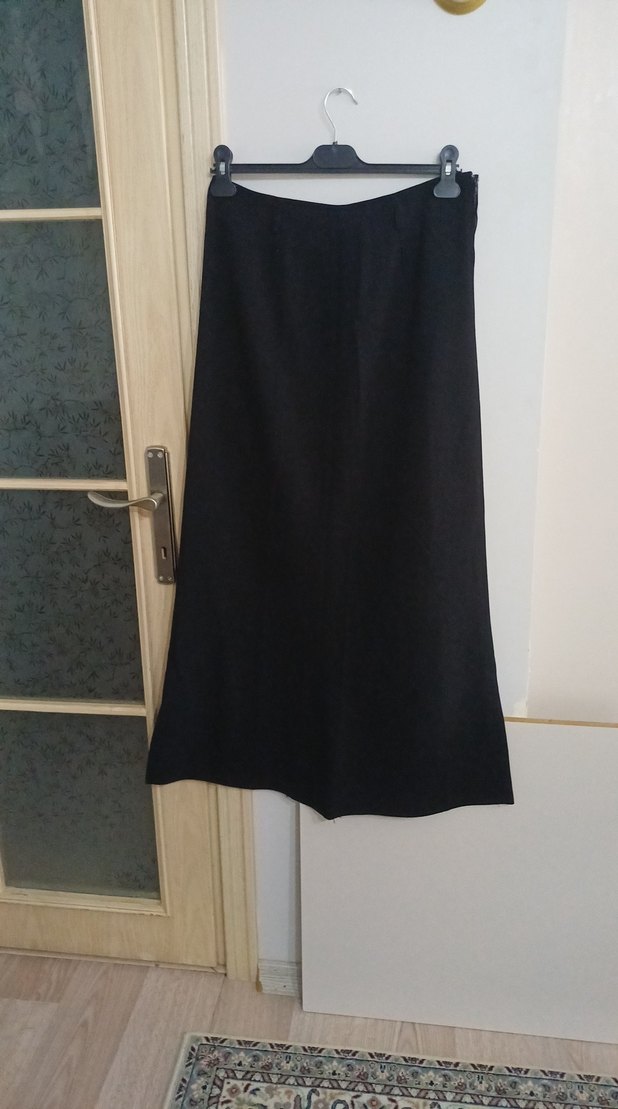 Siyah Kadın Uzun Salaş Etek - Görsel 3