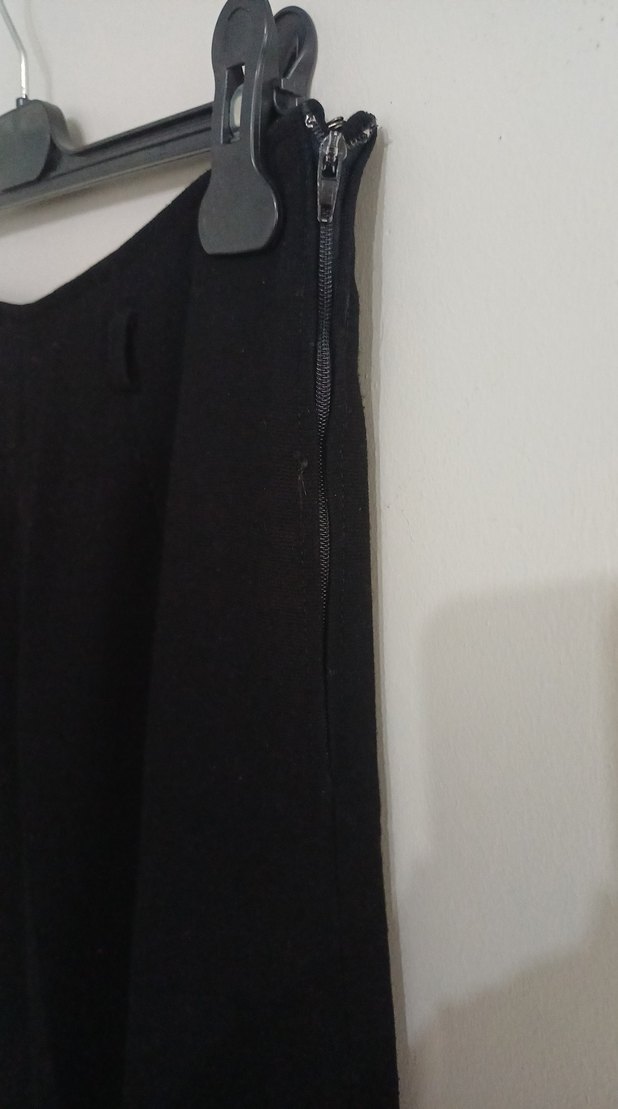 Siyah Kadın Uzun Salaş Etek - Görsel 4