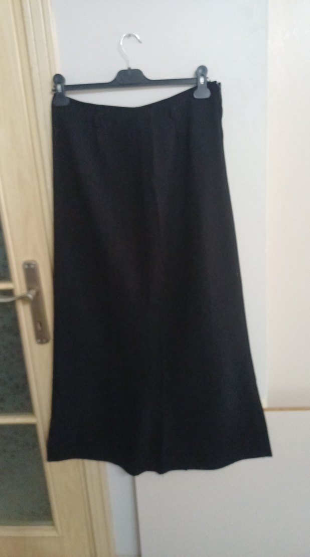 Siyah Kadın Uzun Salaş Etek - Görsel 2