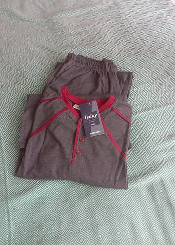 Gri erkek pijama - Görsel 2