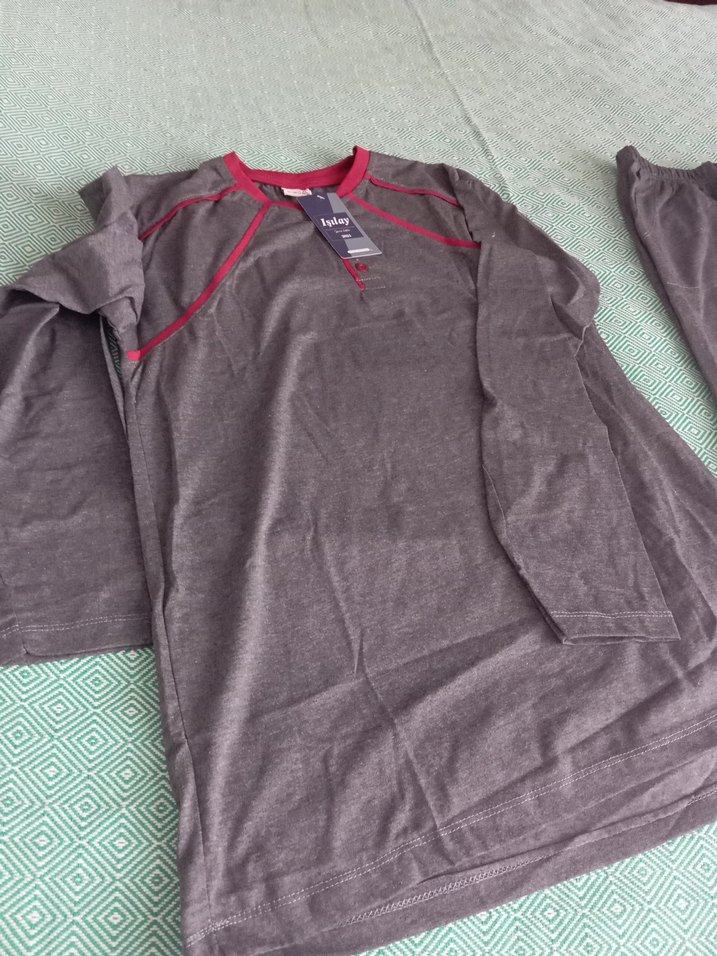 Gri erkek pijama - Görsel 3