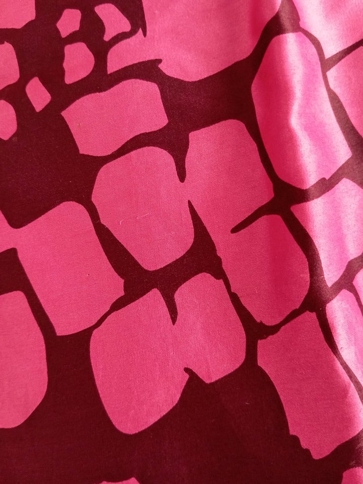 Bohem Renkli Mor İpek Kadın Fular - Görsel 3