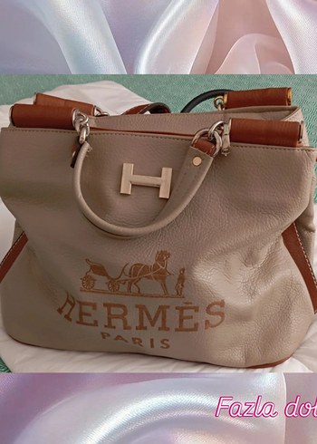 Hermès Bej Deri Kadın Çanta - Görsel 5