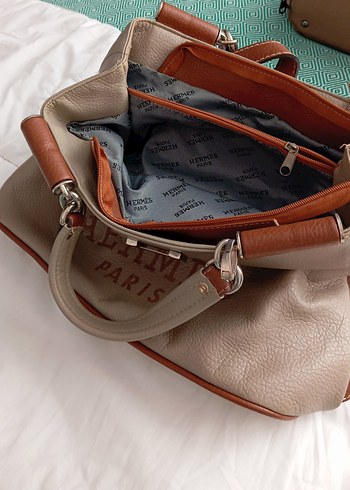 Hermès Bej Deri Kadın Çanta - Görsel 2