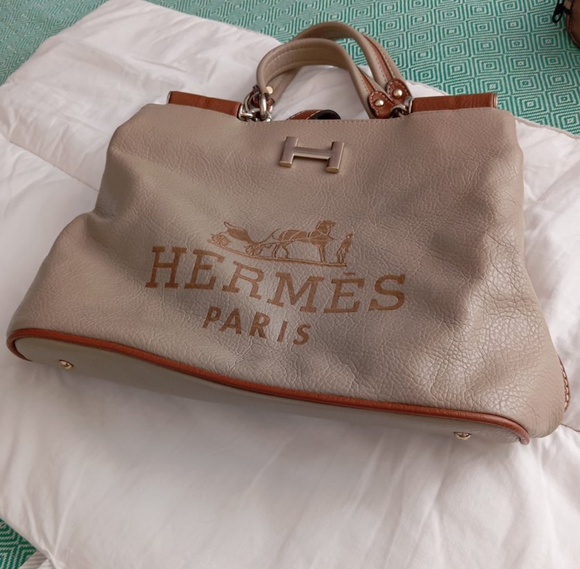 Hermès Bej Deri Kadın Çanta - Görsel 3