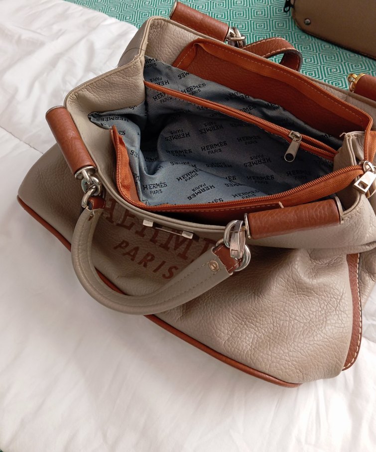 Hermès Bej Deri Kadın Çanta - Görsel 2