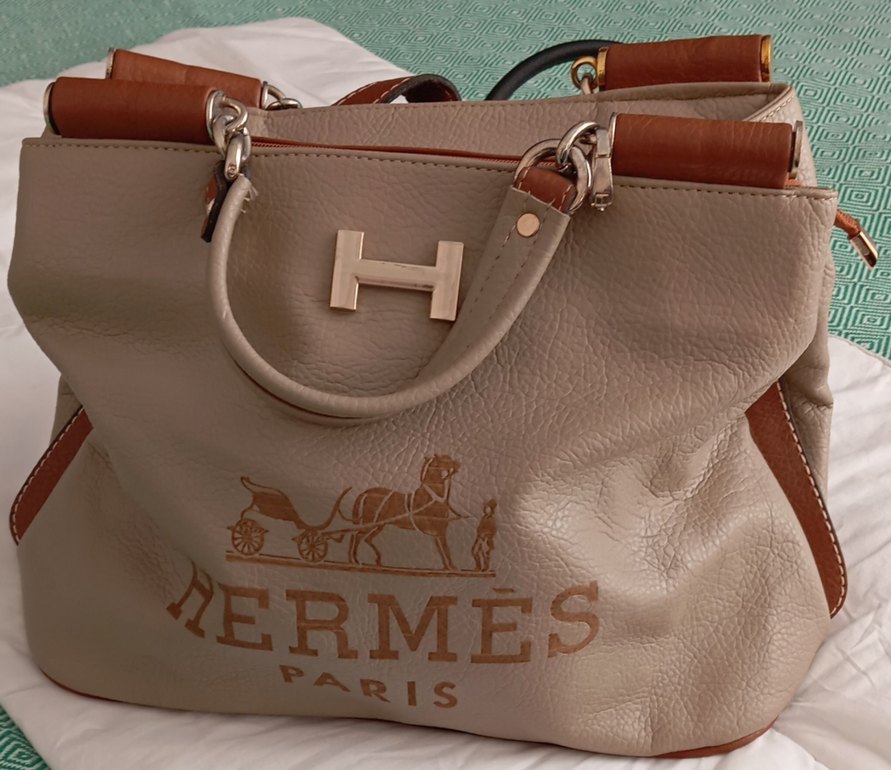 Hermès Bej Deri Kadın Çanta - Görsel 4