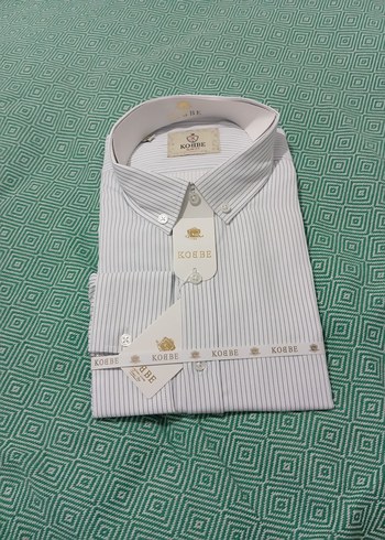 Gri Çizgili Erkek uzunKollu Gömlek - Görsel 2