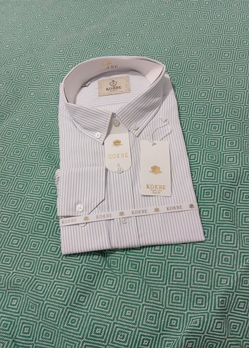 Gri Çizgili Erkek uzunKollu Gömlek - Görsel 3