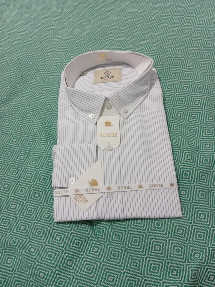 Gri Çizgili Erkek uzunKollu Gömlek - Görsel 2