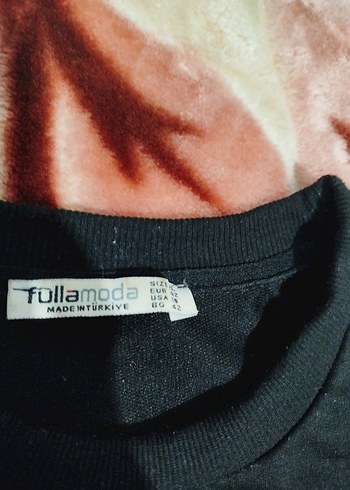 Siyah Kadın Baskılı Sweatshirt XL beden fulla marka - Görsel 2