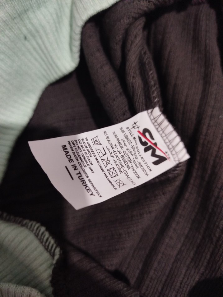 Gri Triko Kadın Sweatshirt l XL beden uyumlu sifir - Görsel 4